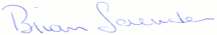 Signature of Brian Saunders