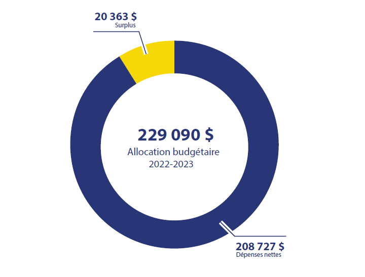 Les renseignements sur le financement et les dépenses
